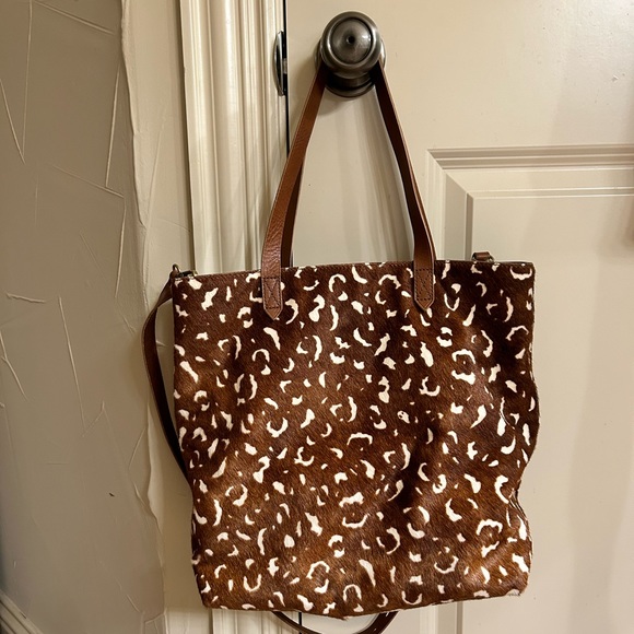 Madewell Medium Transport Tote Printed Calf Hair - Picture 7 of 15